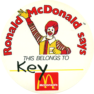 Ronald McDonald Says This Belongs to Key